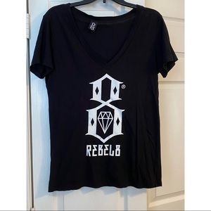 Rebel 8 v neck